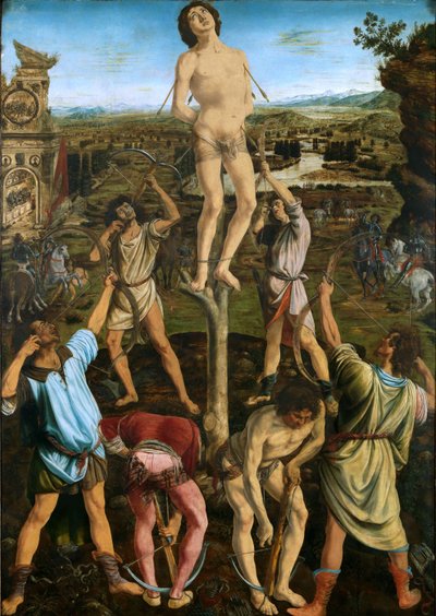 Martyrdom of St. Sebastian by Antonio Pollaiuolo